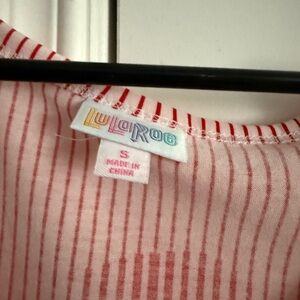LuLaRoe Pink Striped Dress